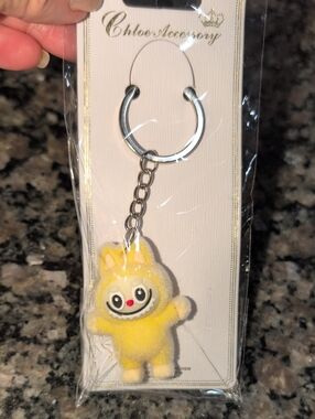 Yellow  Character Keychain Or Bag Charm